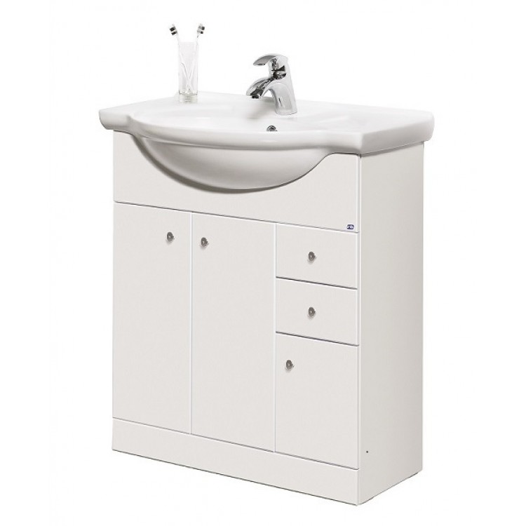 Vannas istabas skapītis ar izlietni RB PIANO 75cm VA75-1/P