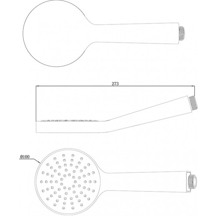 Rokas duša Ravak Flat S 1 poz., hroms 960.00