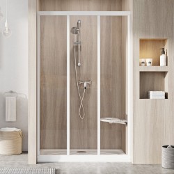 Dušas durvis RAVAK ASDP3-80 balts/caurspīdīgs