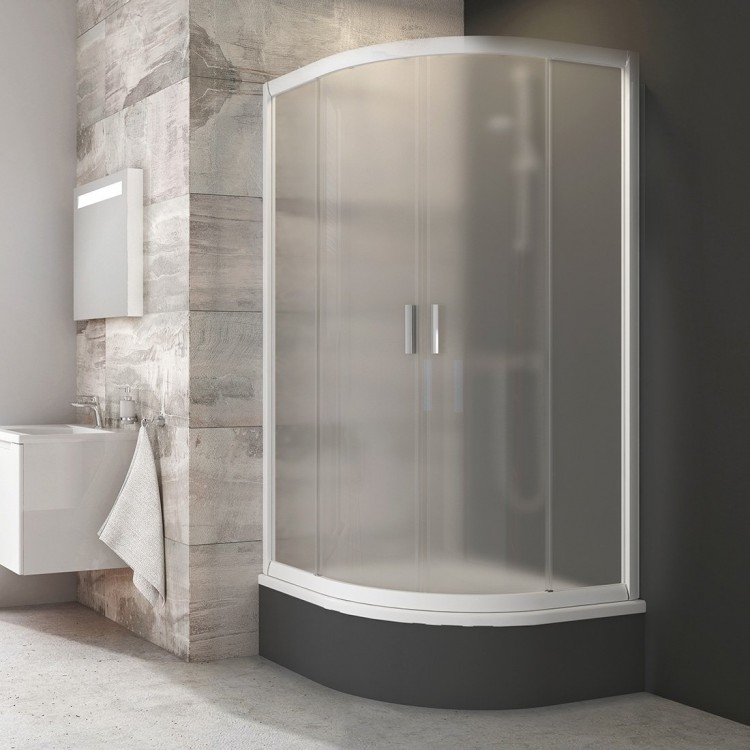 Dušas stūris pusapaļš RAVAK BLCP4 Sabina 80x80