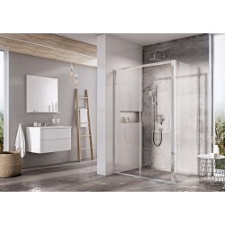 Dušas stūris taisnstūra Ravak Blix Slim BLSDP2+BLSPS 100x90cm