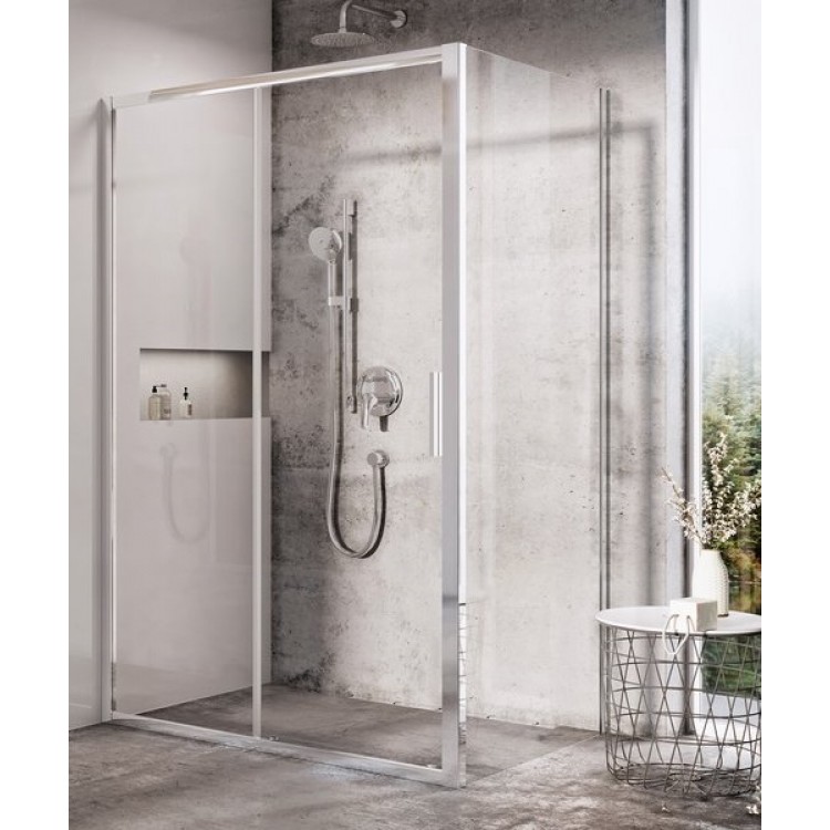 Dušas stūris taisnstūra Ravak Blix Slim BLSDP2+BLSPS 100x90cm