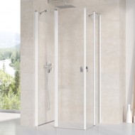 Dušas stūris kvadrātveida RAVAK Chrome 2xCRV2 80x80 cm, balts