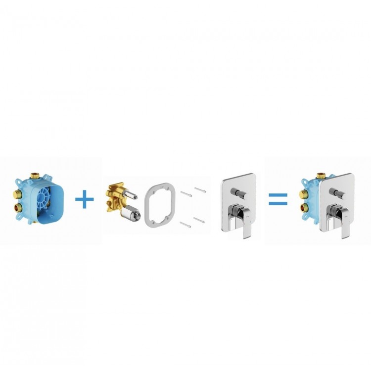 Dušas maisītāja iebūvējamā daļa Ravak R-box Vari, X070139