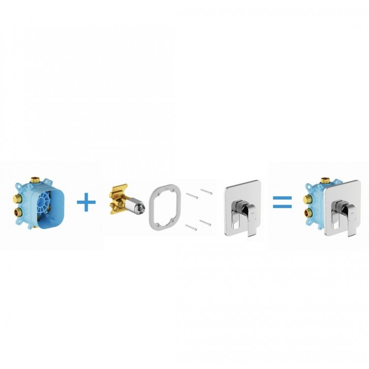 Dušas maisītāja iebūvējamā daļa Ravak R-box Vari, X070139
