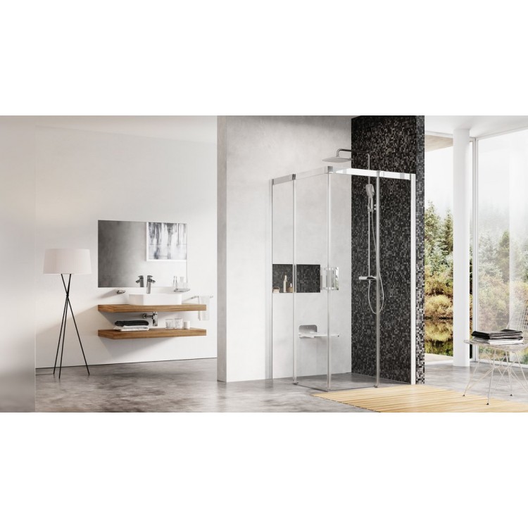 Dušas stūris kvadrātveida RAVAK Matrix MSRV4 100x100cm, spīdīgs