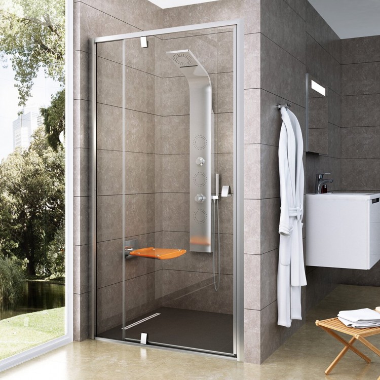 Dušas durvis RAVAK PIVOT PDOP2 120 cm, satīns