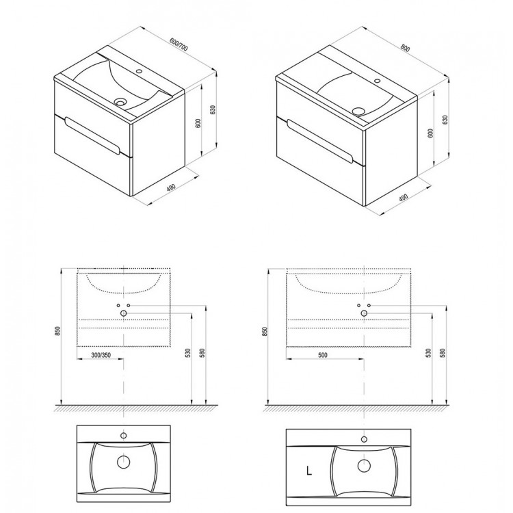 Vannas istabas skapītis izlietnei Ravak SD Classic II 700 , balts