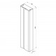 Vannas istabas augstais skapis Ravak SB Balance 400, X000001374