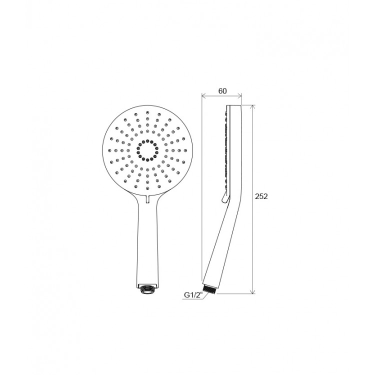 Rokas duša RAVAK 3 poz., X07P344