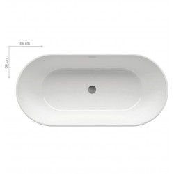 Brīvi stāvoša vanna Ravak FREEDOM O 169x80 cm