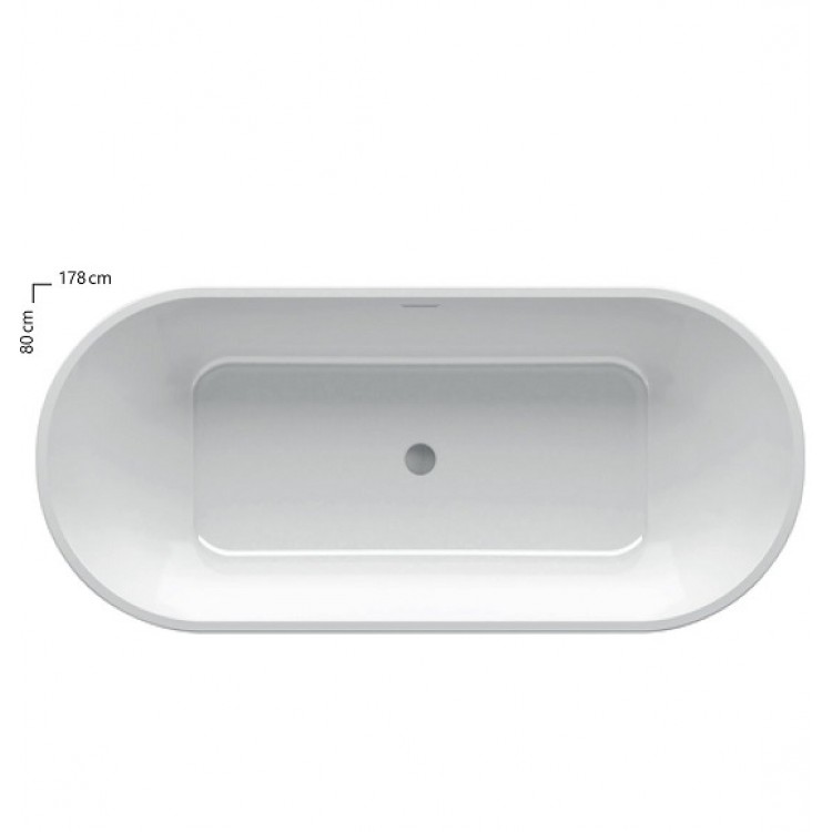 Brīvi stāvoša vanna Ravak SOLO 178x80 cm