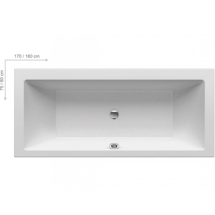 Taisnstūra vanna RAVAK FORMY 01 180x80