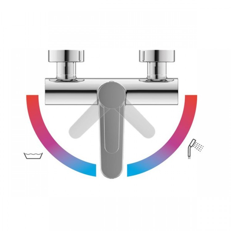 Vannas un dušas maisītājs RAVAK PURI PU 022.20/150