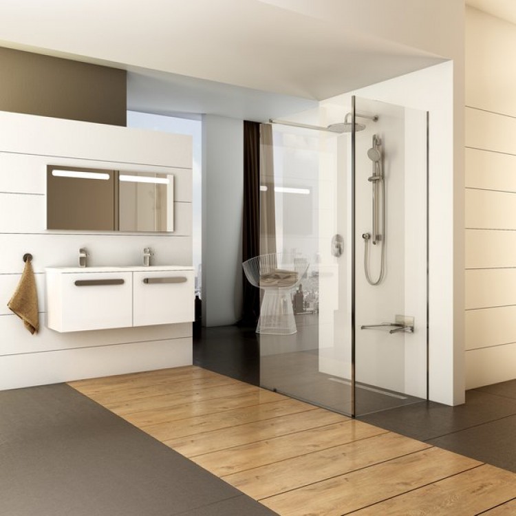 Dušas stūris taisnstūra RAVAK Walk In Corner 120/90x200cm