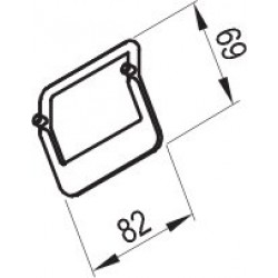 Mēbeļu rokturis Ravak Comfort, hroms X000001385