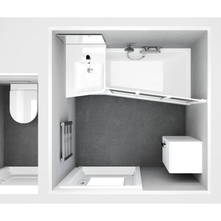 Stūra vanna RAVAK BeHappy II 150x75 cm R