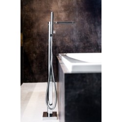 Vannas maisītājs brīvi stāvošs Ravak CR 080.20BL.RB07A, melns X070434