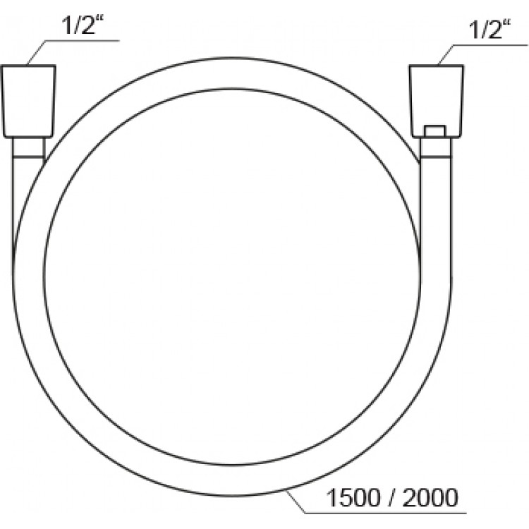 Dušas šļūtene RAVAK SilverShine 2.0m, 914.02