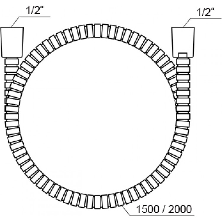 Dušas šļūtene RAVAK 1.5m, 915.00