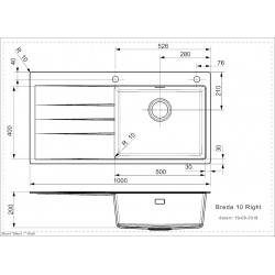 Virtuves izlietne Reginox Breda 10 R 100x51cm, R33630