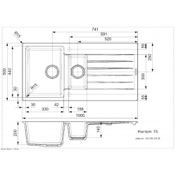 Virtuves izlietne Reginox Harlem 15 100x50cm, R31285