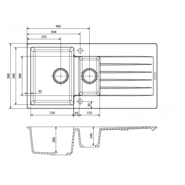 Virtuves izlietne Reginox Harlem 15 100x50cm, R31315