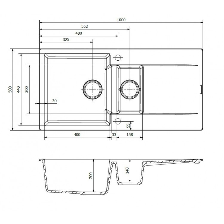 Virtuves izlietne Reginox Amsterdam 15 100x50cm, R30950