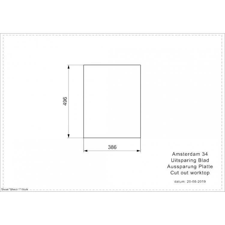 Virtuves izlietne Reginox Amsterdam 34 51x40cm, R33579