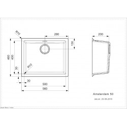 Virtuves izlietne Reginox Amsterdam 50 56x46cm, R30868