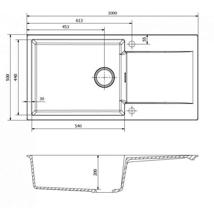 Virtuves izlietne Reginox Amsterdam 540 100x50cm, R30813