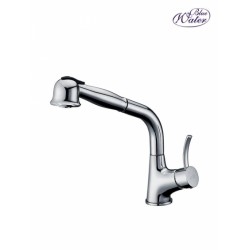 Virtuves izlietnes maisītājs ar izvelkamu izteku BLUE WATER RETRA, hroms