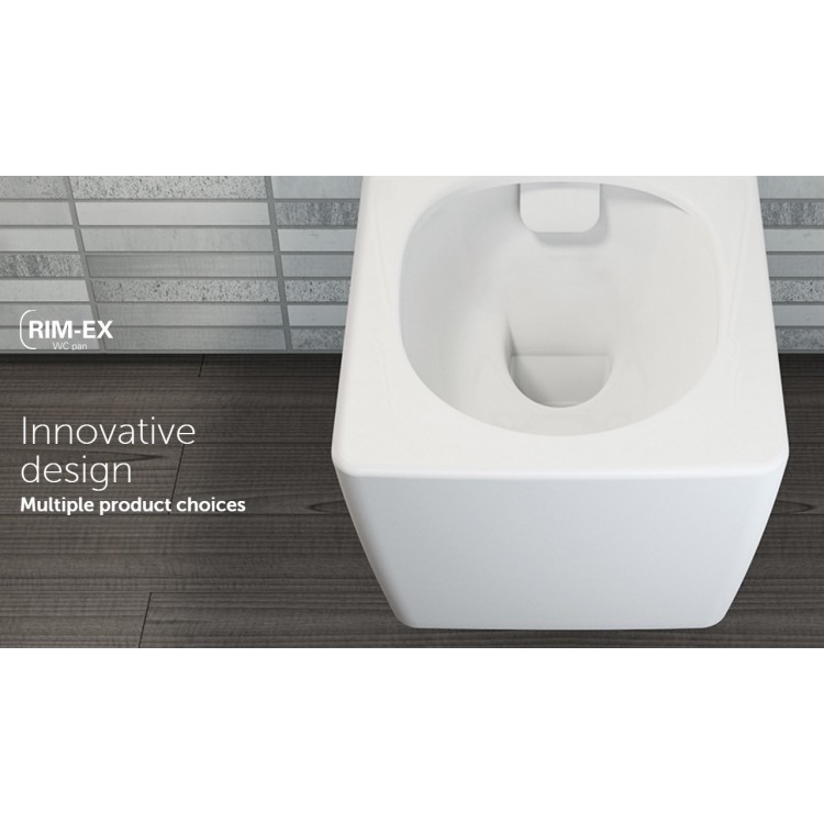 Tualetes pods piekaramais Vitra S50 Rim-ex ar Soft Close vāku, 7740B