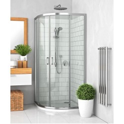 Dušas stūris pusapaļš Roltechnik LLR2 900x900 mm, spīdīgs