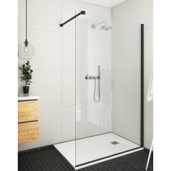 Dušas siena Roth ECWALK 90x200 cm, black