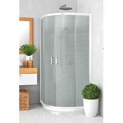 Dušas stūris pusapaļš Roltechnik LLR2 800x800 mm, balts