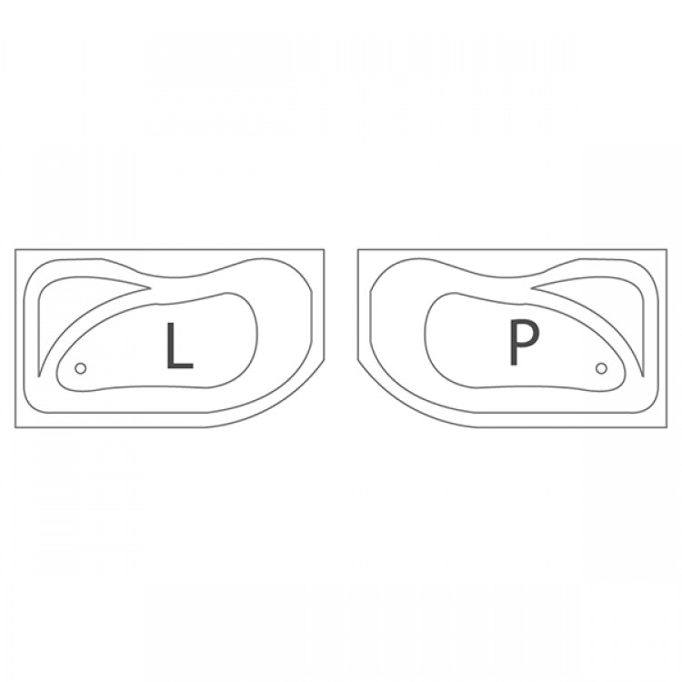 Stūra vanna Roltechnik ACTIVA 150x90 cm
