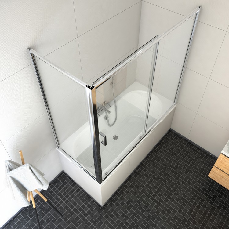 Bīdāmās vannas durvis Roth LLV2/1200+LLVB/800