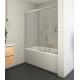 Bīdāmās vannas durvis Roth LLV2 120cm