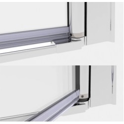 Dušas stūris kvadrātveida Rubineta RUB-111 90x90cm, 693006