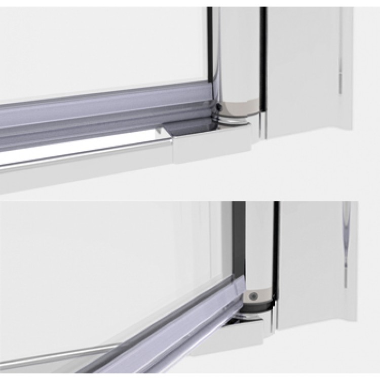 Dušas stūris kvadrātveida Rubineta RUB-111 90x90cm, 693006