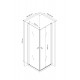 Dušas stūris kvadrātveida Rubineta RUB-111 90x90cm, 693006