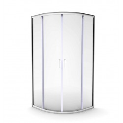 Dušas stūris pusapaļš Rubineta RUB-203 90x90cm, 693002