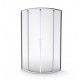 Dušas stūris pusapaļš Rubineta RUB-203 90x90cm, 693002