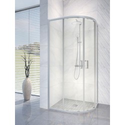 Dušas stūris pusapaļš Rubineta RUB-203 90x90cm, 693002