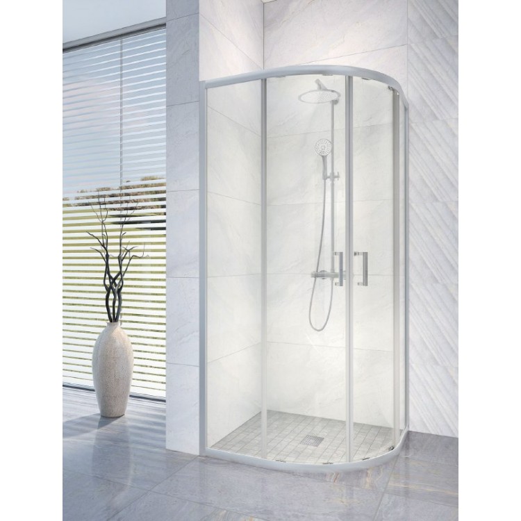 Dušas stūris pusapaļš Rubineta RUB-203 90x90cm, 693002