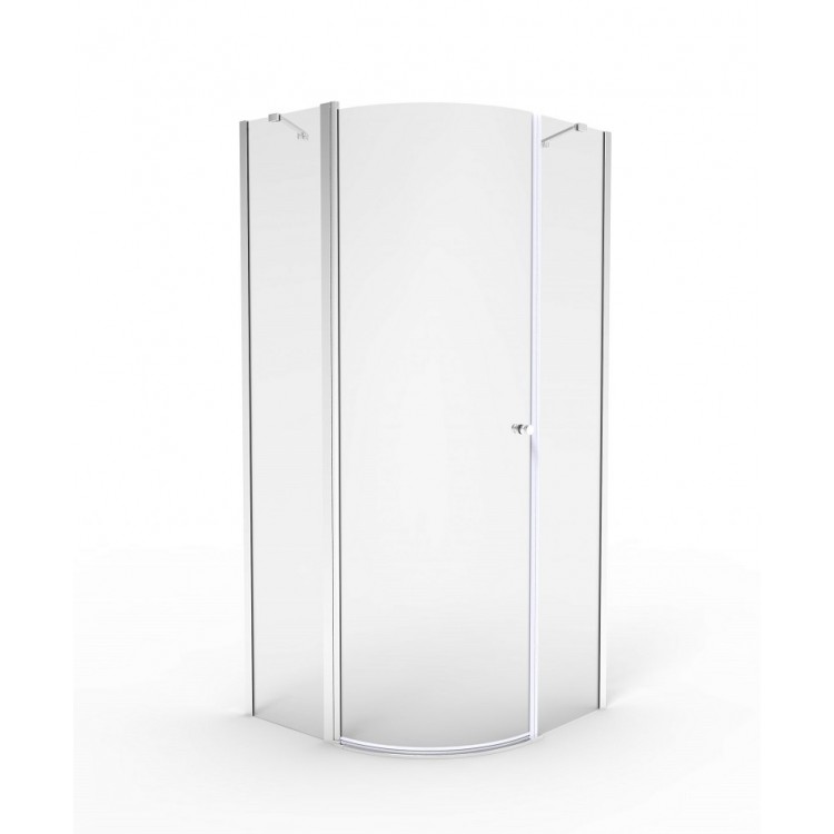 Dušas stūris pusapaļš Rubineta RUB-205 90x90cm, 693003