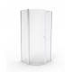 Dušas stūris pusapaļš Rubineta RUB-205 90x90cm, 693003