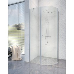 Dušas stūris pusapaļš Rubineta RUB-205 90x90cm, 693003