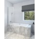 Vannas sieniņa Rubineta RUB-501 70cm, 692009